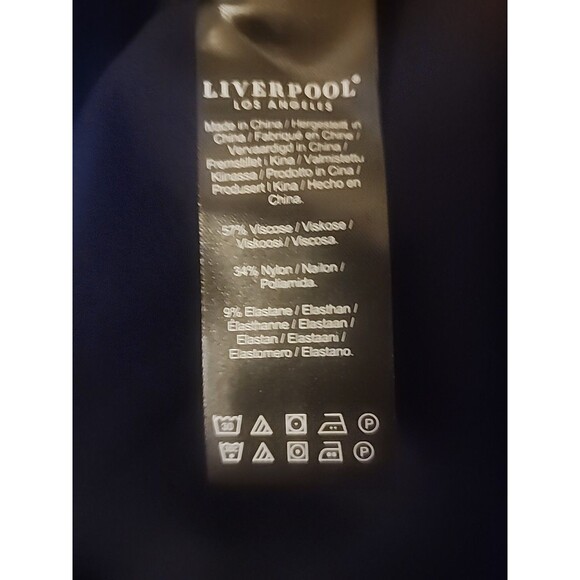 NWT Liverpool Navy Sleeveless Stretchy Sheath Dress Size 16 Excellent B7 New - Picture 5 of 6